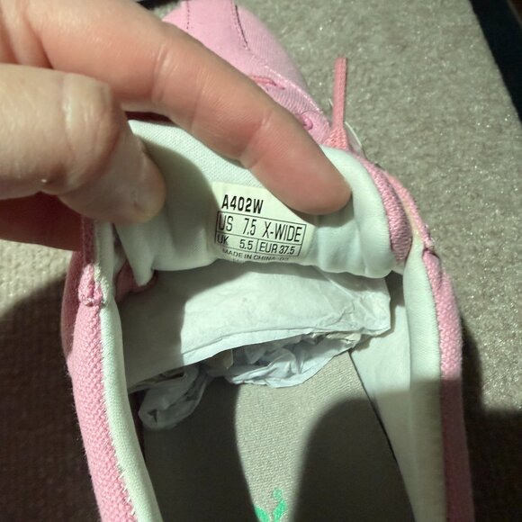 Apex Ellen Casual Shoes Womens 7.5 Wide Light Pink Canvas Lace Up Sneakers NWT - Picture 6 of 6